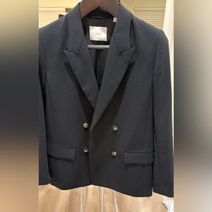 Aritzia Wilfred Destiny Blazer Double Breasted Black Ladies Sz 8